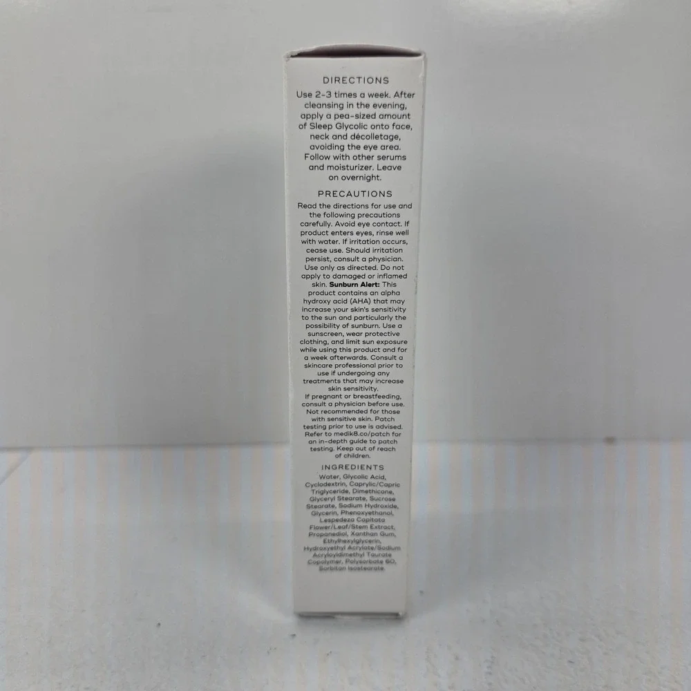 Medik8 Sleep Glycolic Time Release AHA Overnight At-Home Peel 1.0oz 30ml NEW‎